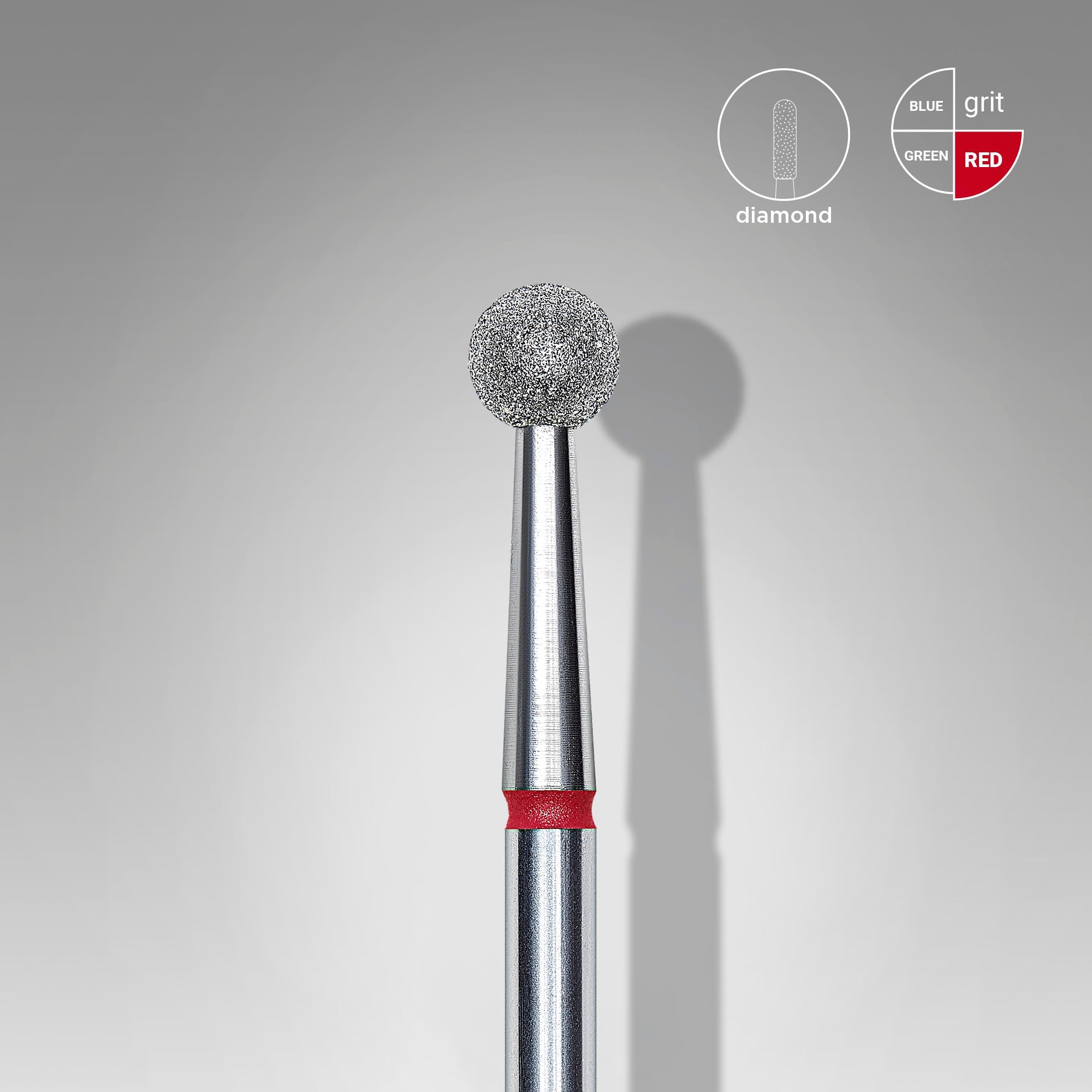 STALEKS EXPERT Фреза діамантова "куля" червона, діаметр 4 мм