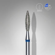 STALEKS EXPERT Frez diamentowy „Płomień” niebieski, średnica 2,3 mm, część robocza 10 mm