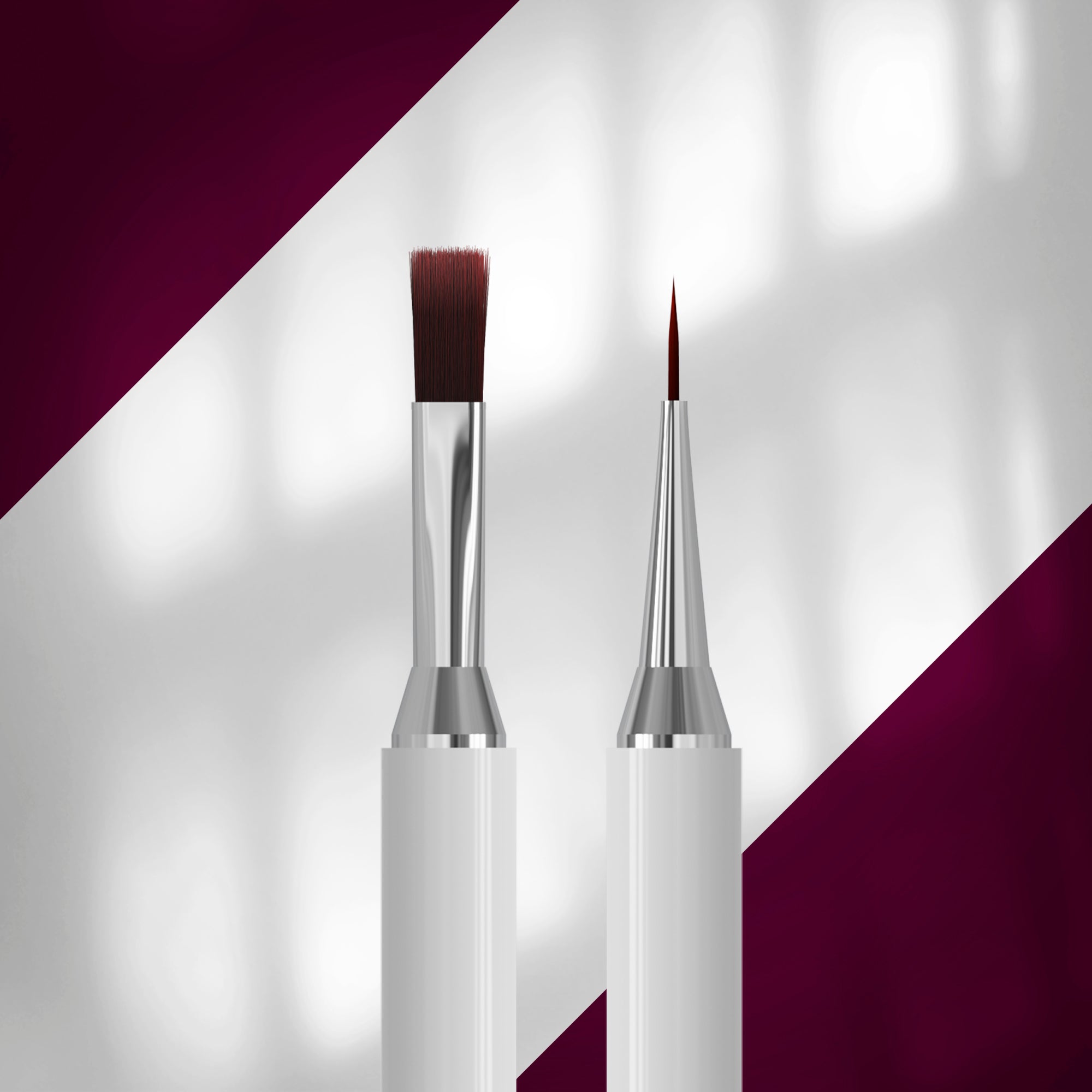 STALEKS EXCLUSIVE 08/03 Dwustronny pędzel do żelu 10 mm / liner 10 mm