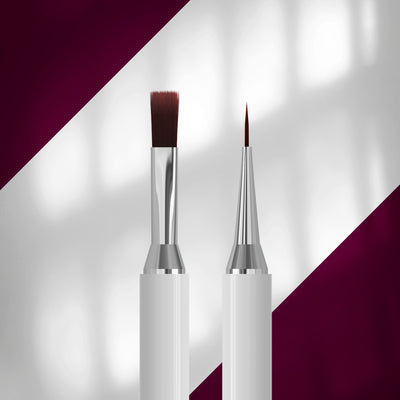 STALEKS EXCLUSIVE 08/03 Dwustronny pędzel do żelu 10 mm / liner 10 mm