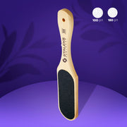 STALEKS BEAUTY & CARE 10 TYPE 1 Dwustronna tarka do stóp drewniana, 100/180 grit