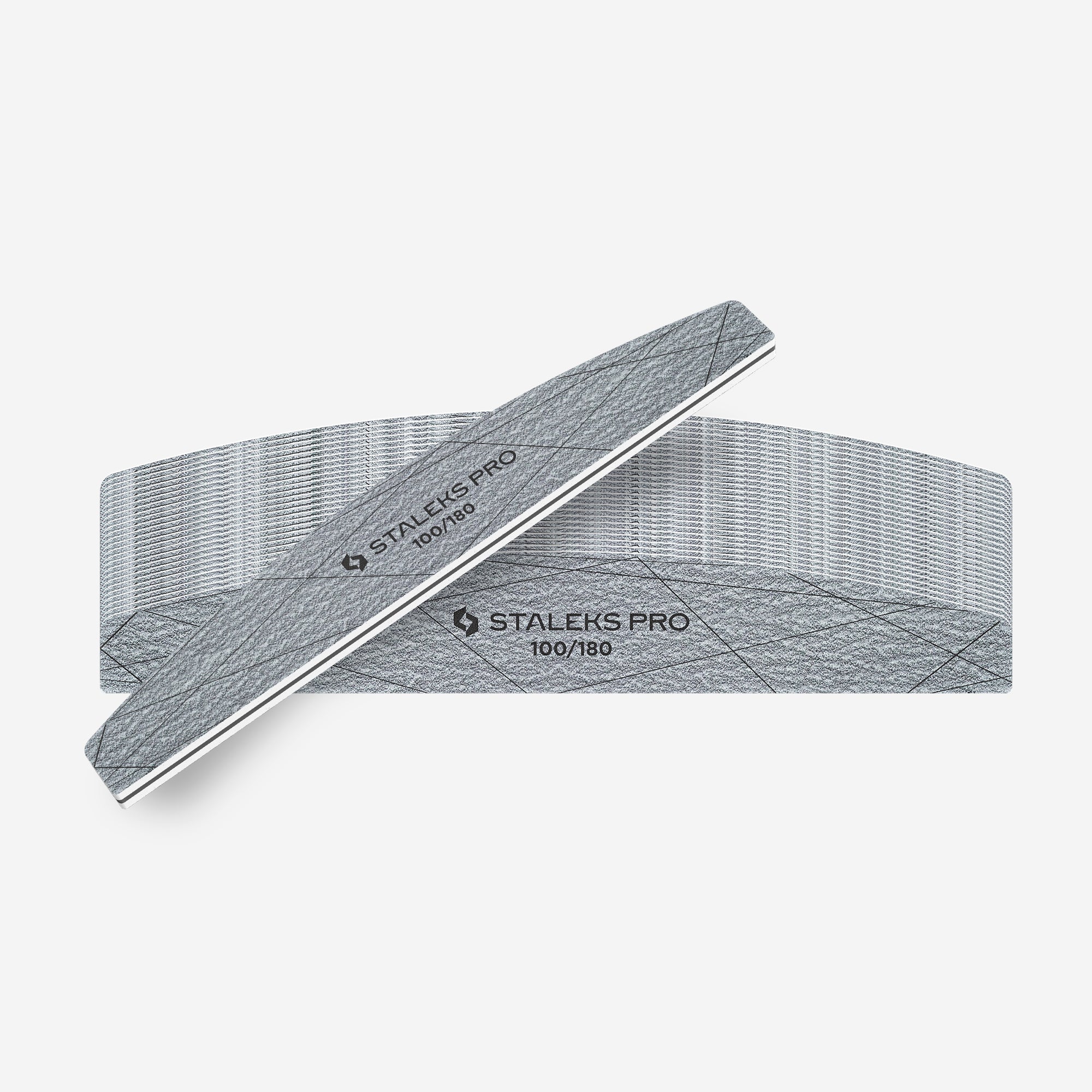 STALEKS SMART 40 Mineralny pilnik do paznokci półksiężyc 100/180 grit (25 szt.)
