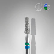STALEKS EXPERT Frez diamentowy DUO „stożek” niebiesko-zielony, średnica 2,5 mm, część robocza 8 mm