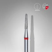 STALEKS EXPERT Frez diamentowy „stożek ścięty” czerwony, średnica 1,8 mm, część robocza 8 mm