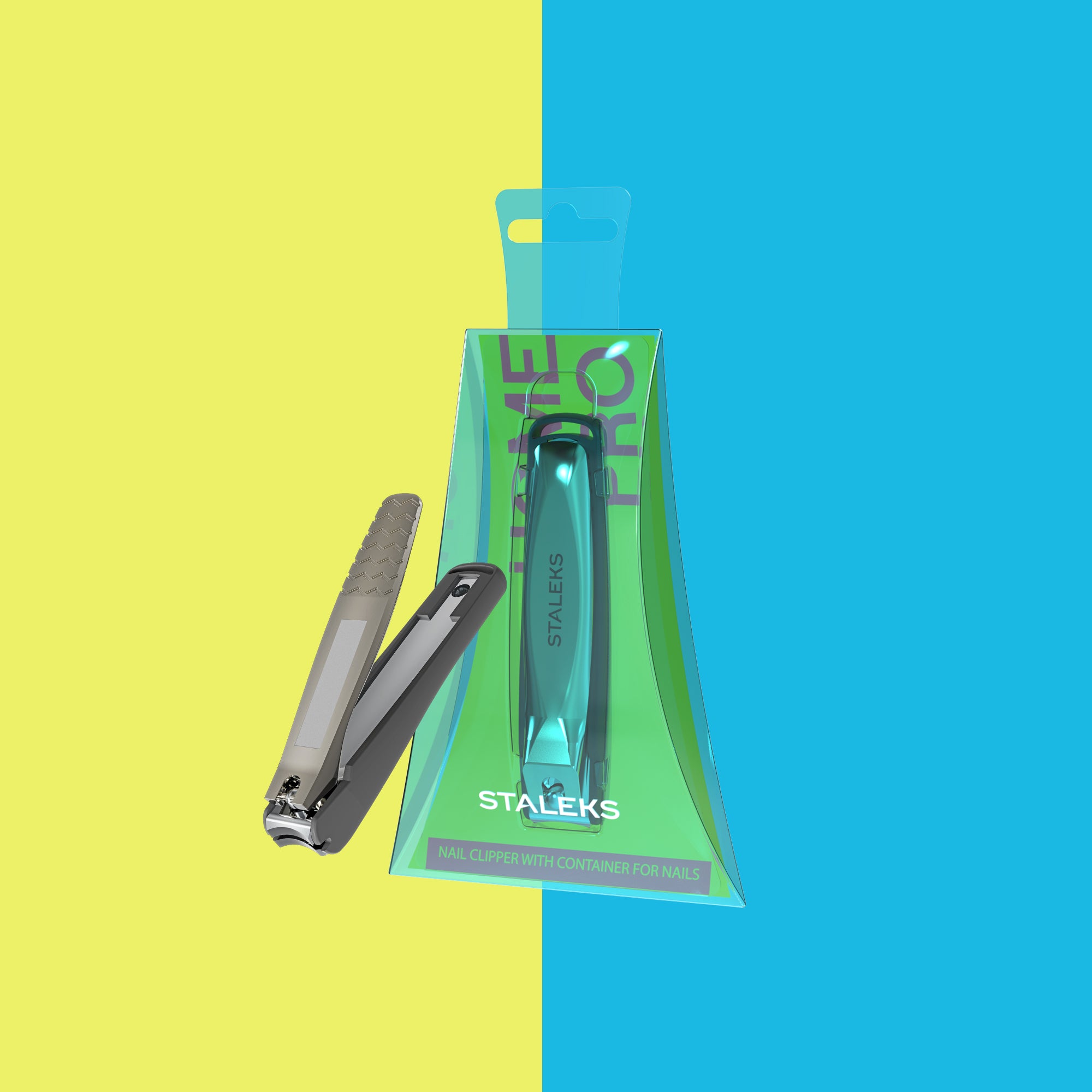 STALEKS Кніпсер з контейнером для нігтів HOME PRO