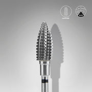STALEKS EXPERT Freza z węglika spiekanego „szyszka” czarna hard, średnica 6 mm, część robocza 14 mm