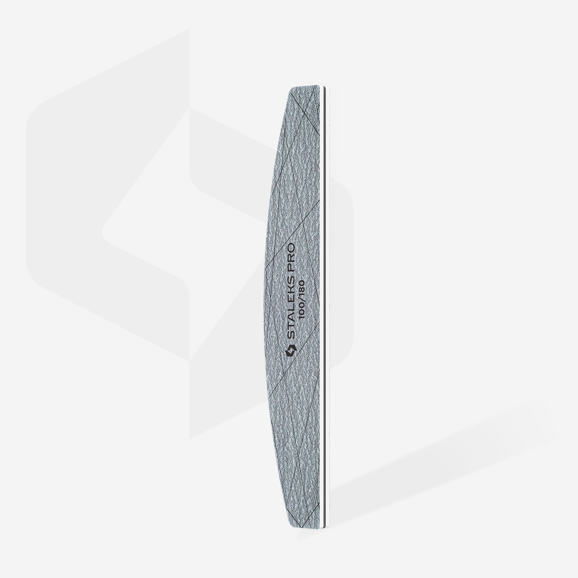 STALEKS SMART 40 Mineralny pilnik do paznokci półksiężyc 100/180 grit (25 szt.)