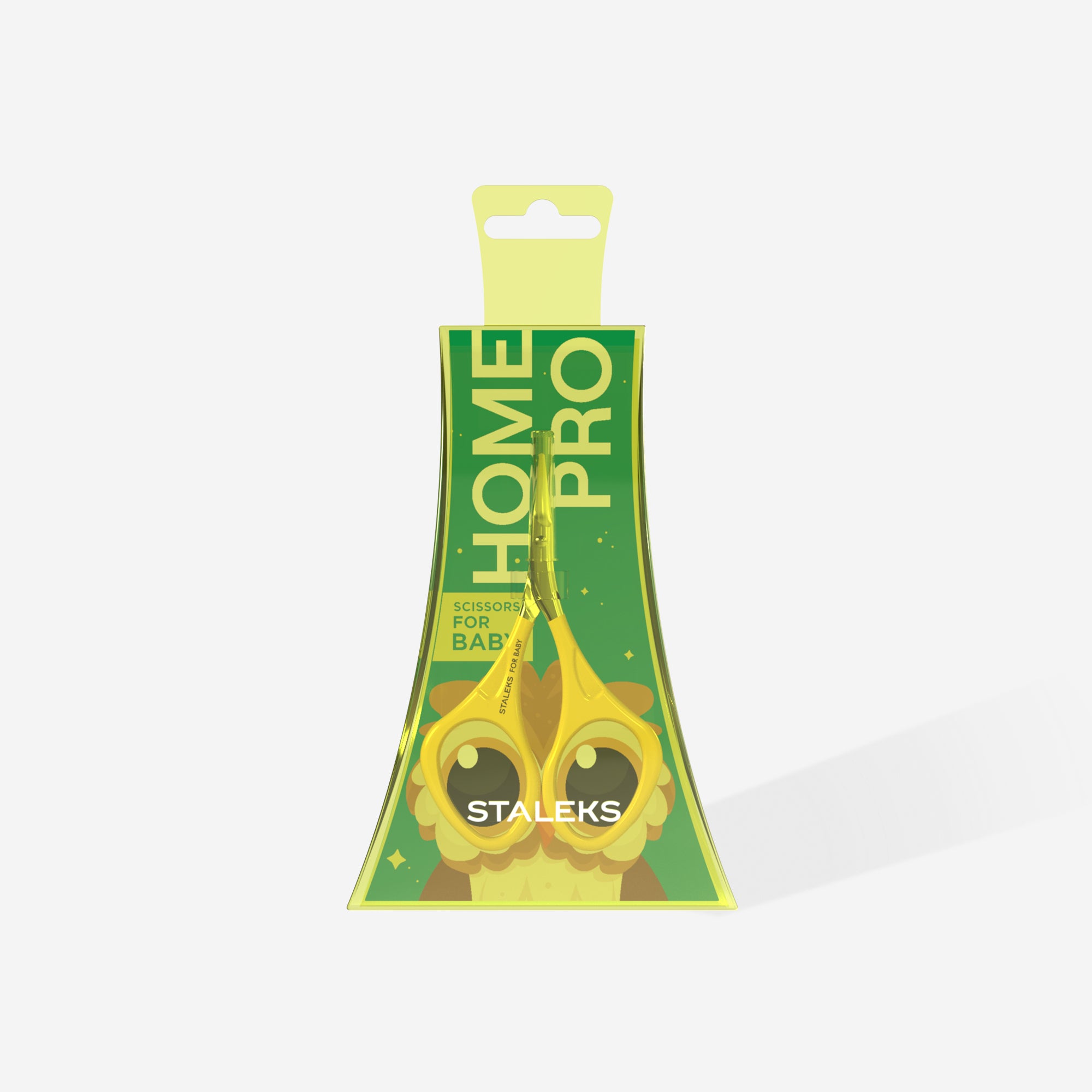 STALEKS Ножиці для нігтів дитячі 0+ жовті HOME PRO