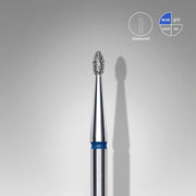STALEKS EXPERT Frez diamentowy «Pączek zaokrąglony» niebieski, średnica 1,6 mm, część robocza 3,4 mm