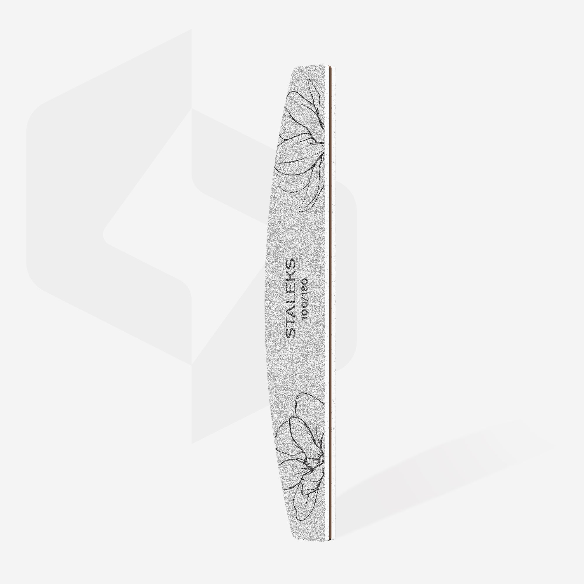 STALEKS EXPERT 40 Mineralny pilnik do paznokci półksiężyc, 100/180 grit (1 szt)
