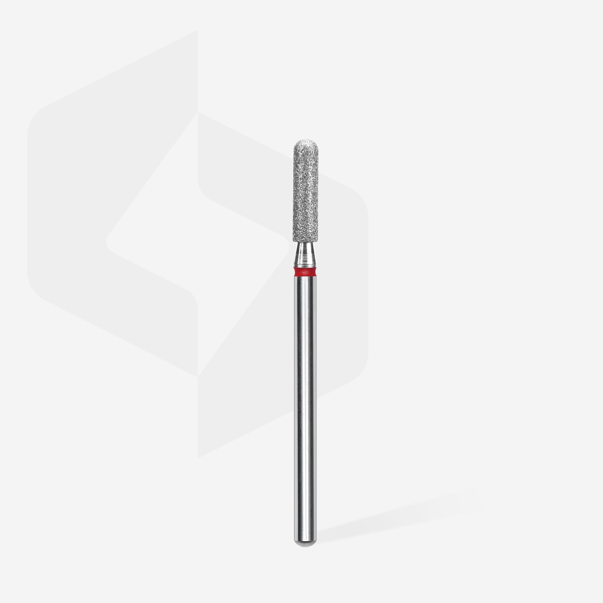 STALEKS EXPERT Frez diamentowy cylinder zaokrąglony czerwony, średnica 2,5 mm, część robocza 10 mm