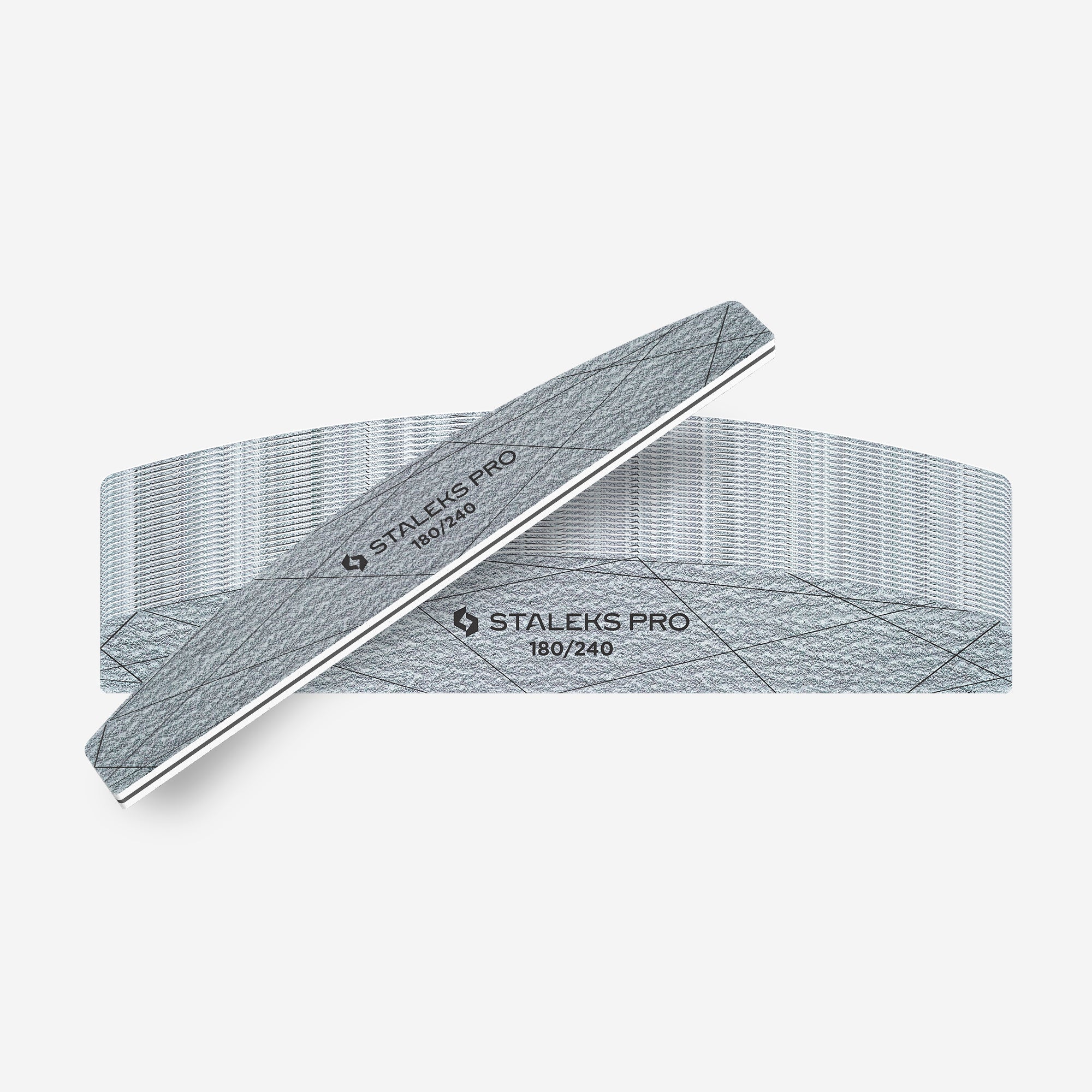 STALEKS SMART 40 Mineralny pilnik do paznokci półksiężyc 180/240 grit (25 szt.)