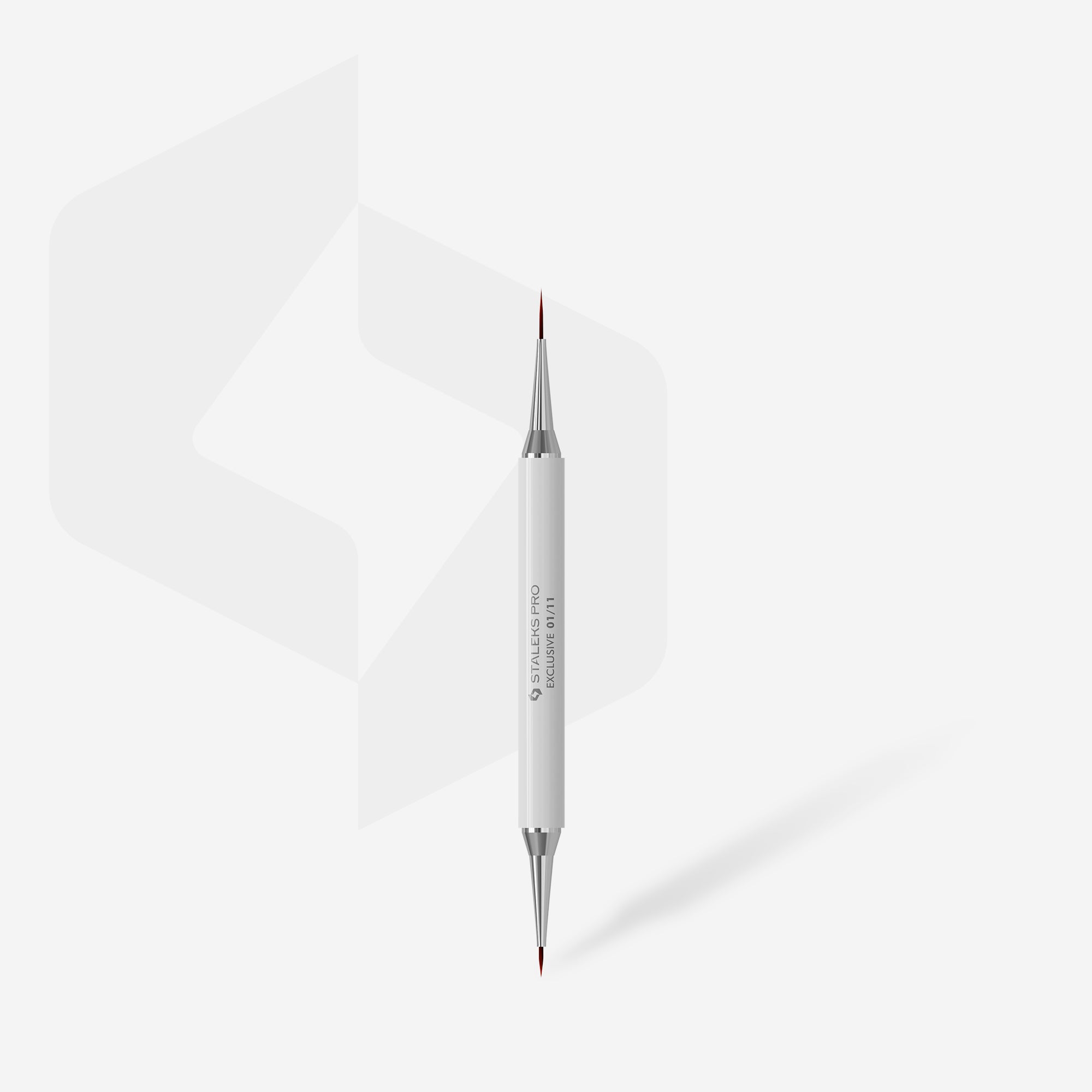 STALEKS EXCLUSIVE 01/11 Dwustronny pędzel liner 7 mm / do żelu 12 mm