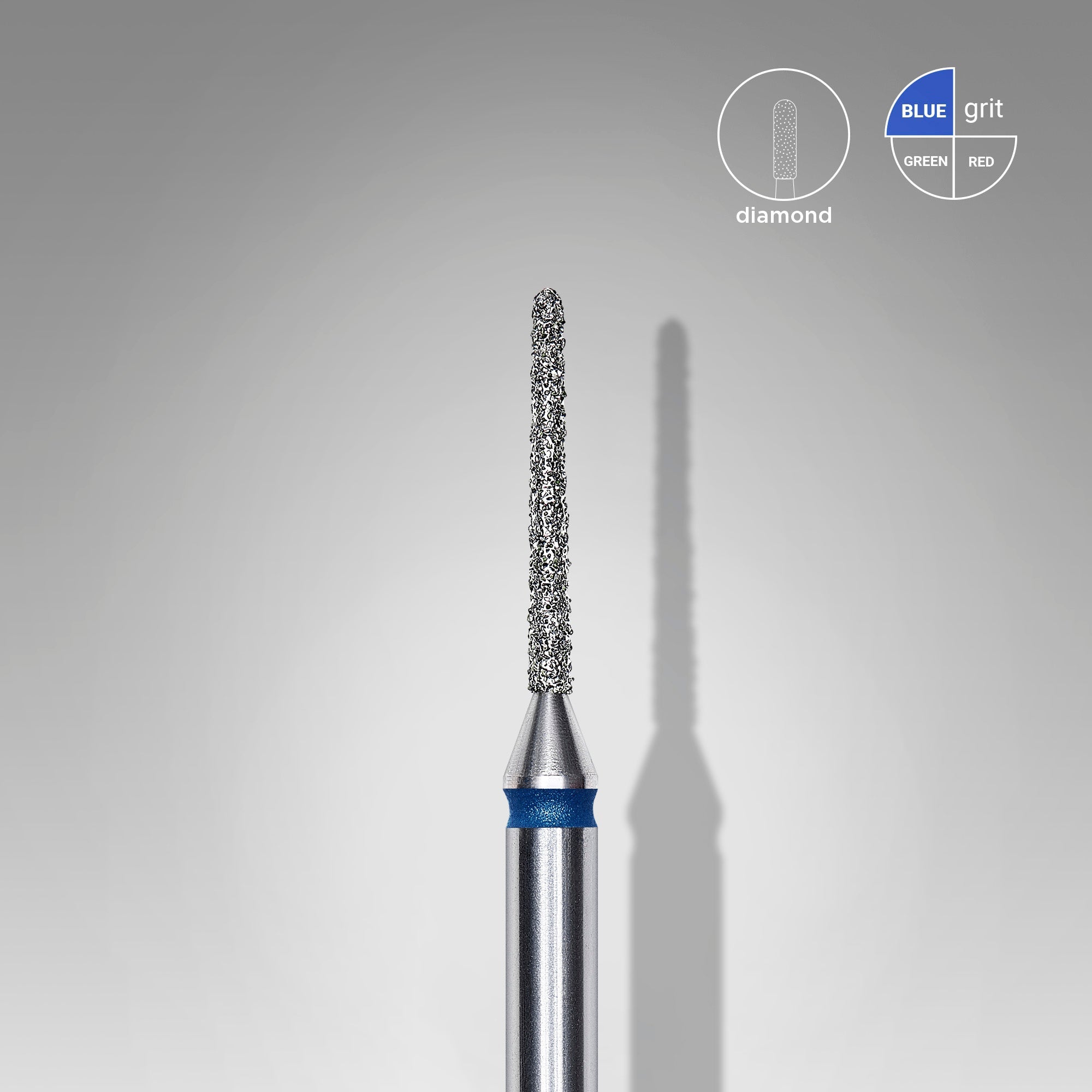 STALEKS EXPERT Frez diamentowy „igła” niebieski, średnica 1 mm, część robocza 10 mm