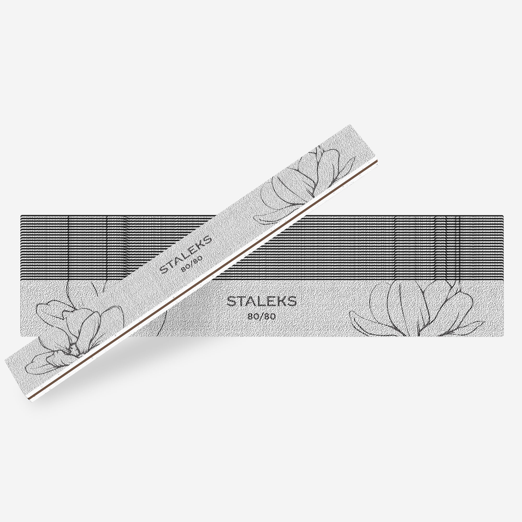STALEKS EXPERT 20 Mineralny pilnik do paznokci prosta, 80/80 grit (25 szt.)