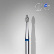 STALEKS EXPERT Frez diamentowy «Pączek ostry» niebieski, średnica 1,8 mm, część robocza 4 mm