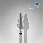 STALEKS EXPERT Frez diamentowy „gruszka zaokrąglona” niebieski, średnica 5 mm, część robocza 12 mm