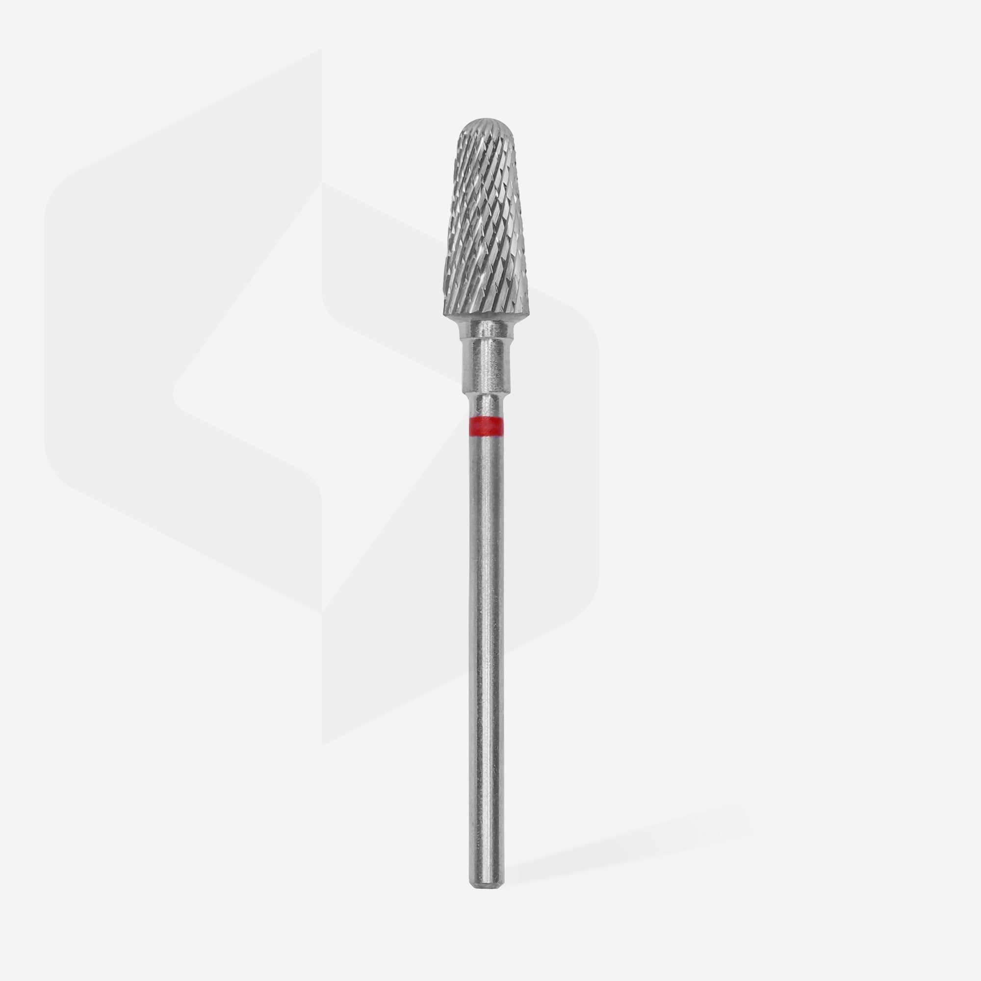 STALEKS EXPERT Твердосплавна фреза "усічений конус" червоний, діаметр 6 мм, робоча частина 14 мм