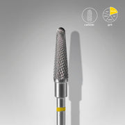STALEKS EXPERT Frez z węglika spiekanego «stożek ścięty» żółty, średnica 4 mm, część robocza 13 mm