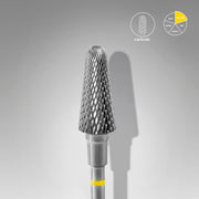 STALEKS EXPERT Frez z węglików spiekanych „stożek ścięty” żółty, średnica 6 mm, część robocza 14 mm
