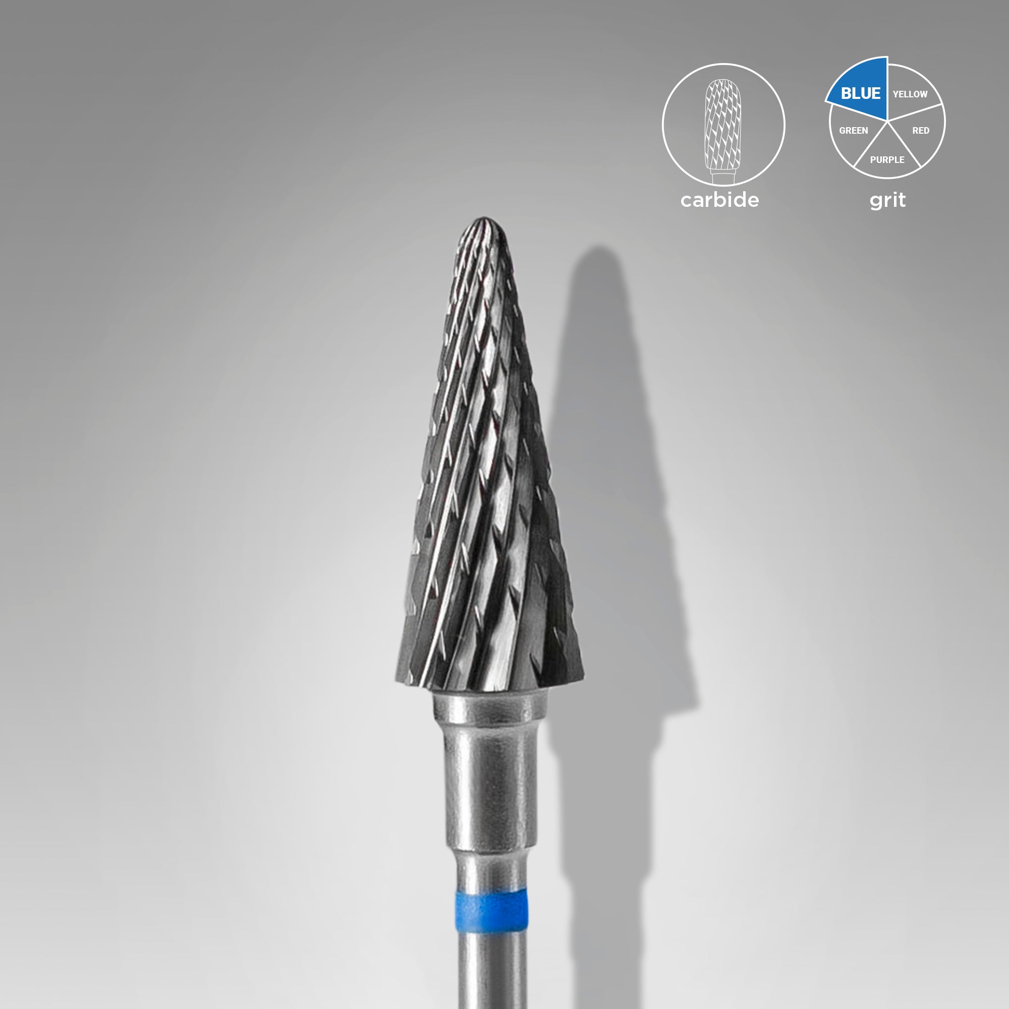 STALEKS EXPERT Frez węglikowy „stożek” niebieski, średnica 6 mm, część robocza 14 mm