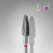 STALEKS EXPERT Frez z węglików spiekanych „kukurydza” fioletowy, średnica 5 mm, część robocza 13 mm