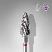 STALEKS EXPERT Frez z węglików spiekanych typu „kukurydza” fioletowy, średnica 6 mm, część robocza 14 mm