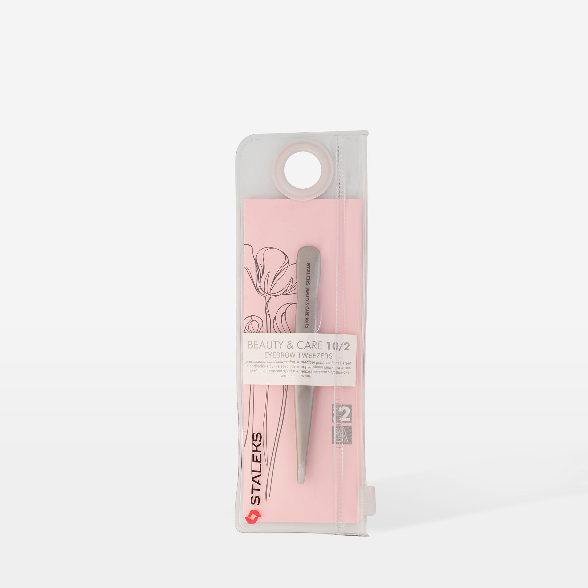 STALEKS BEAUTY & CARE 10 TYPE 2 Пінцет для брів вузький прямий