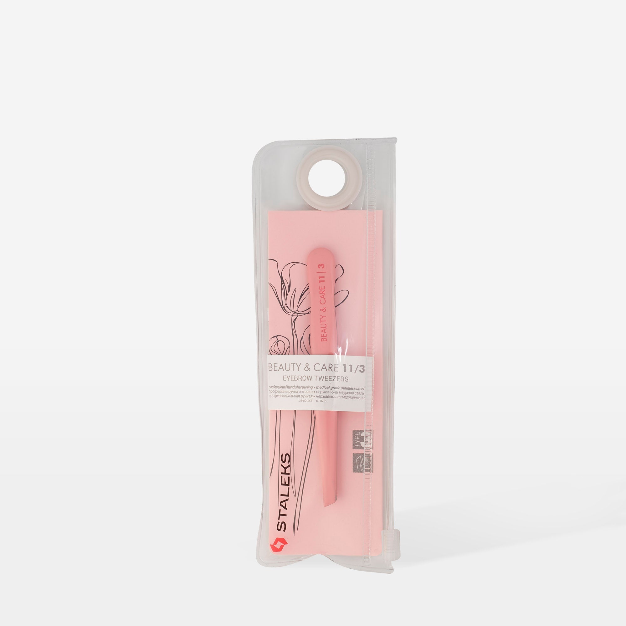 STALEKS BEAUTY & CARE 11 TYPE 3 Пінцет для брів широкий скошений