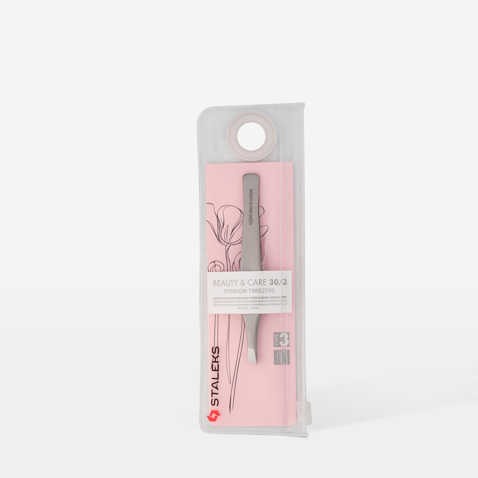 STALEKS BEAUTY & CARE 30 TYPE 3 Пінцет для брів широкий скошений