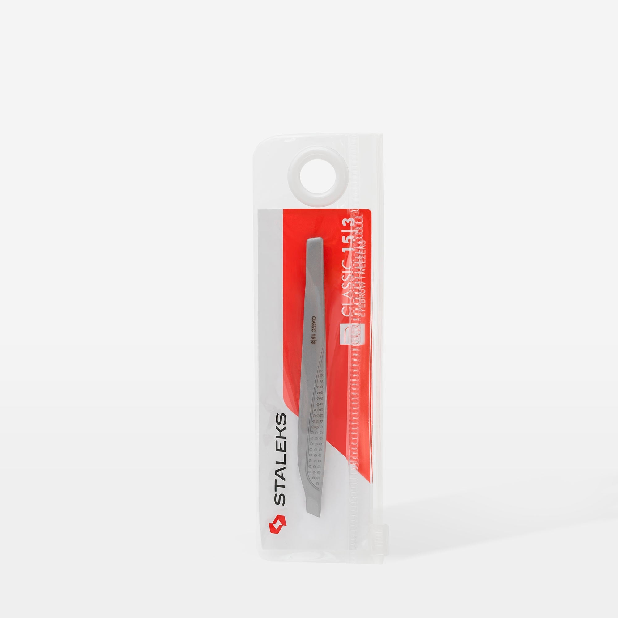 STALEKS CLASSIC 15 TYPE 3 Пінцет для брів широкий скошений