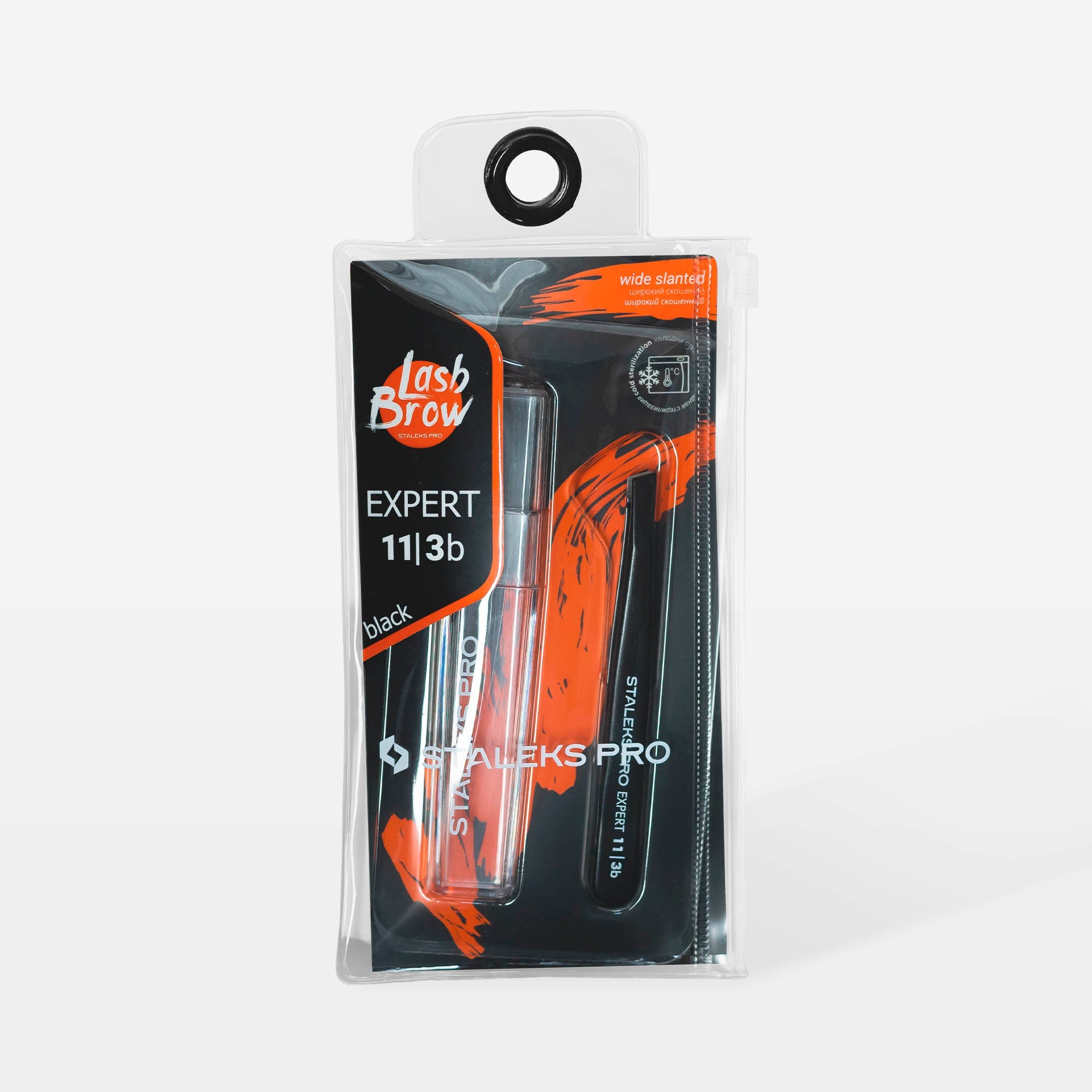 STALEKS EXPERT 11 TYPE 3b Професійний пінцет для брів широкий скошений