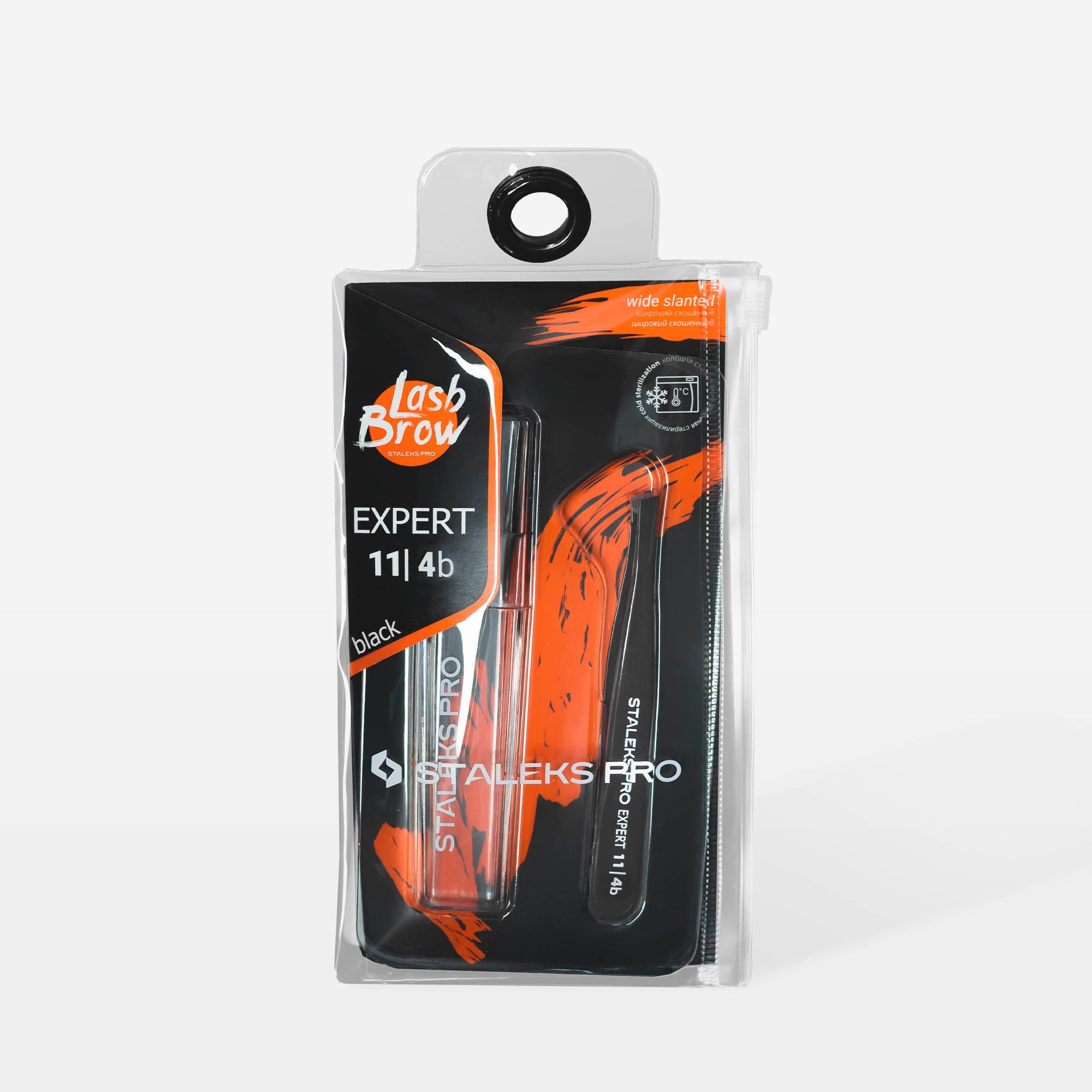 STALEKS EXPERT 11 TYPE 4 Професійний пінцет для брів широкий скошений