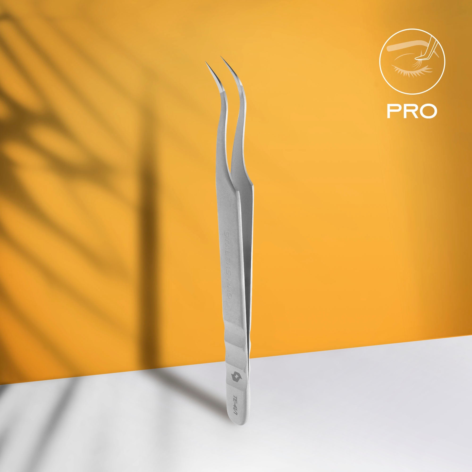 STALEKS EXPERT 41 TYPE 1 Професійний пінцет для нарощування вій, вигнутий