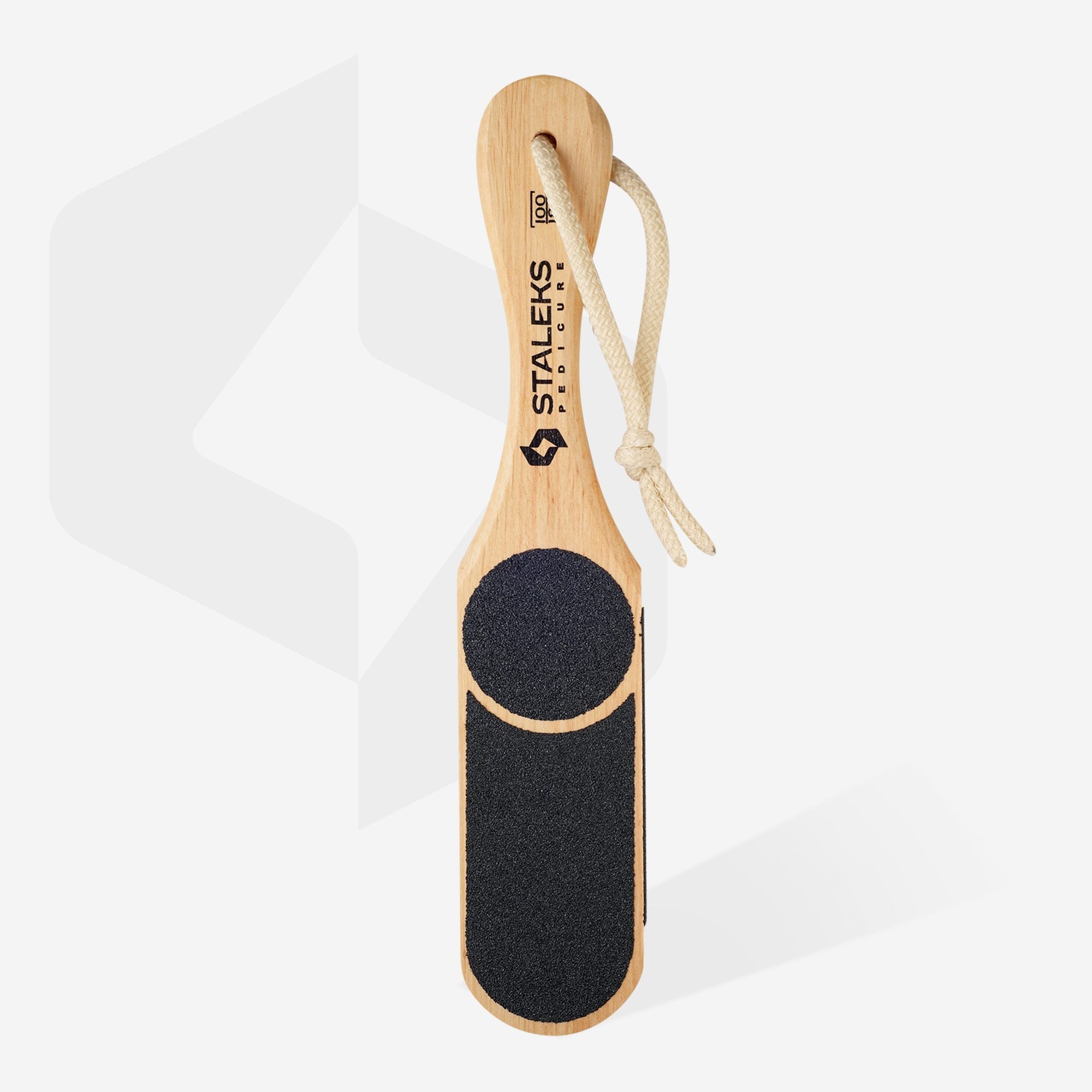 Терка для стоп дерев'яна BEAUTY & CARE 10 TYPE 3 60/80/100/120 грит